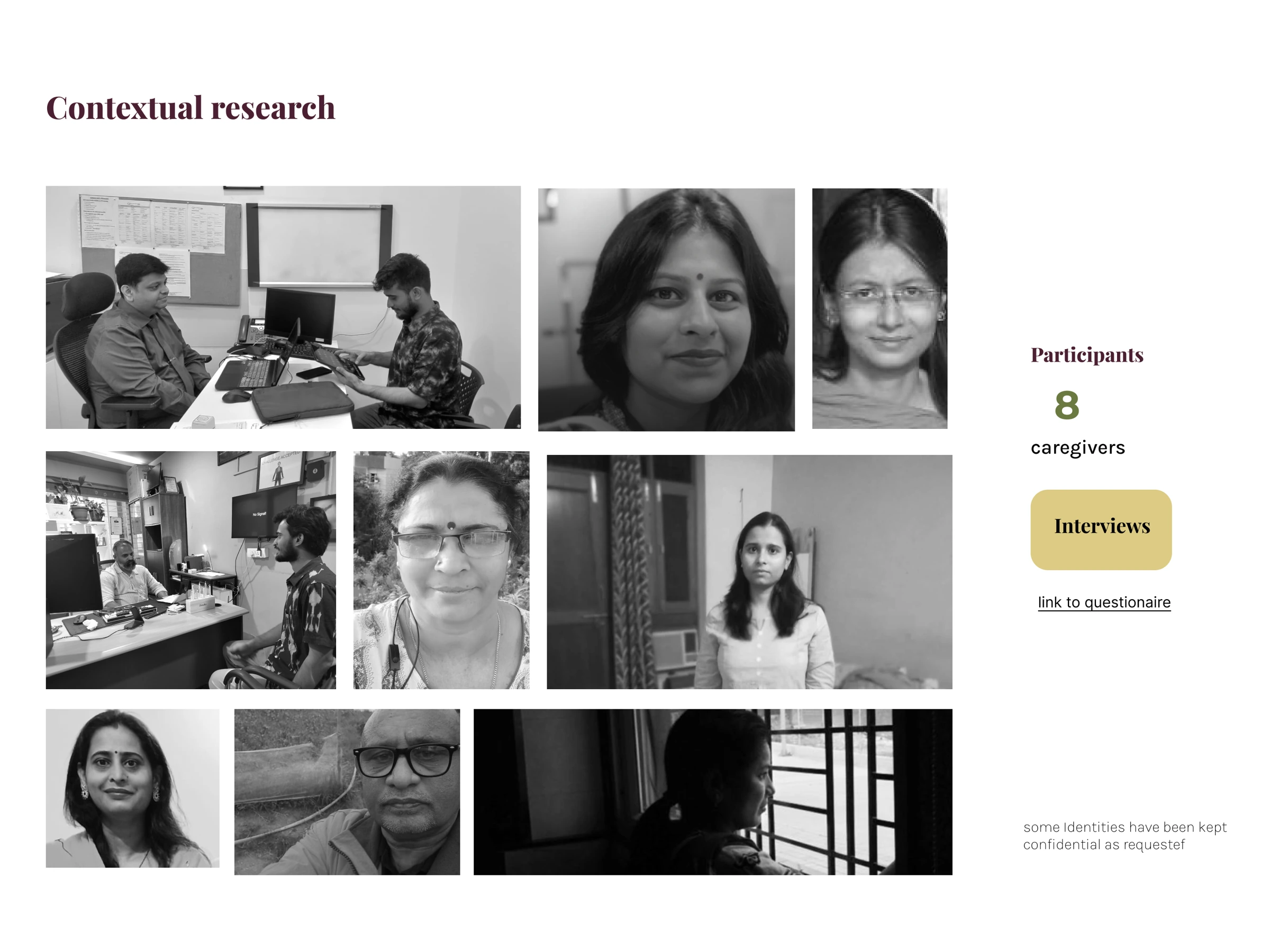 Contextual research and caregiver interviews from the original study.